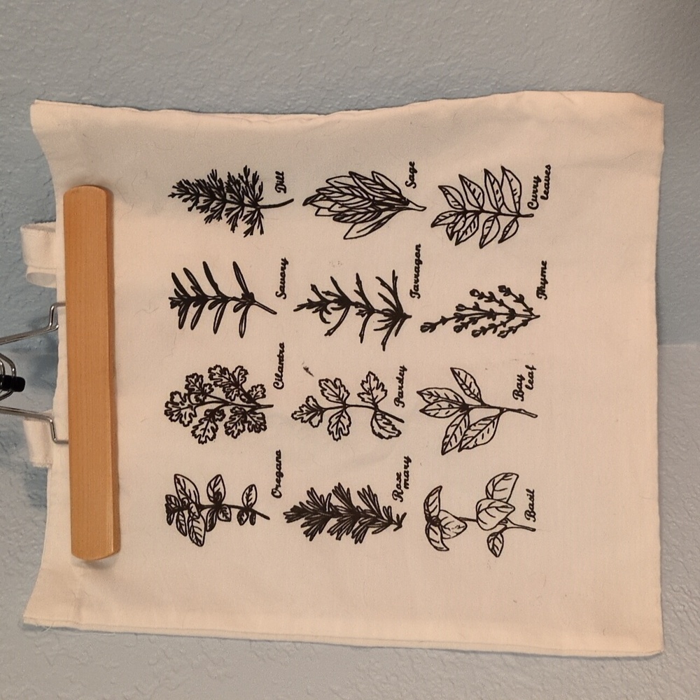 Canvas Tote Bag, Herbs